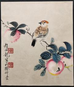 民国时期京津画派著名的花鸟画家【颜伯龙】花鸟 册页10幅