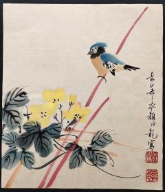 民国时期京津画派著名的花鸟画家【颜伯龙】花鸟 册页10幅