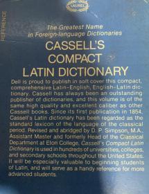 Cassell's Compact Latin Dictionary    （拉英- 英拉）卡塞尔拉丁语词典缩印便携本