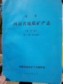 河南省地质矿产志（第九册）矿产（三）