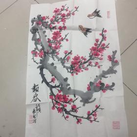 王福林花鸟一副