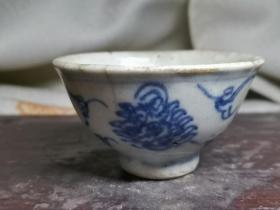 明代青花杯