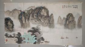 王呈（1910—1996）1910年4月生于北京，祖籍山西。著名的音乐家、国画家。先生自幼喜爱绘画，斋号名九豆书屋，在国画方面有颇深的造诣。曾受业于王雪涛、寿石工等人。解放前任教于北平师范并教授音乐。参加了中国最早、最有影响的美术社团之一的——中国画学研究会，并与何涵宇先生一同成为该会最年轻的会员。前后担任过中＊音乐学院民乐系副主任、中＊音乐学院教授、著名音乐理论家、音协理事。