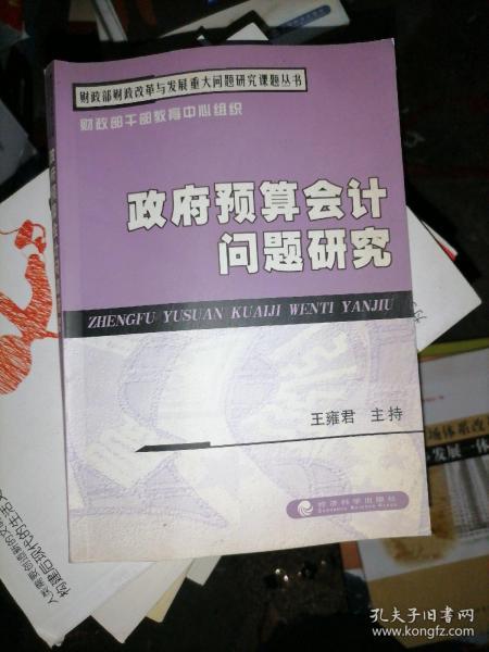 财政部财政改革与发展重大问题研究课题丛书：政府预算会计问题研究