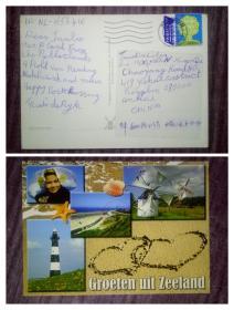 外国明信片，荷兰原版4，海岸风光，品如图，