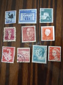 邮票  外国邮票(100张，不重复)0331