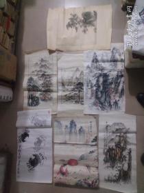 李晓作书法，赵峰书法，卫思功80年代国画作品，尹天鹏牡丹，宁志麟牡丹，侯马市第二届书法展览作品选1990年