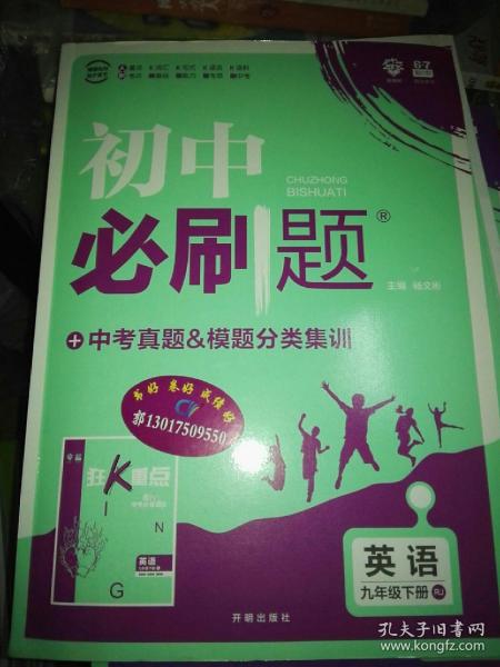 理想树2020新版初中必刷题 英语九年级下册人教版 配同步讲解狂K重点