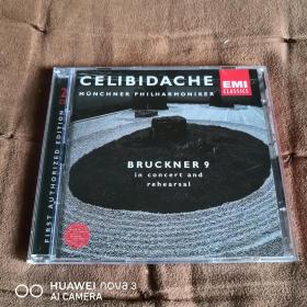 EMI 布鲁克纳-第9交响曲\切利比达克 CELIBIDACHE/ BRUCKNER  2CD UDEN首版