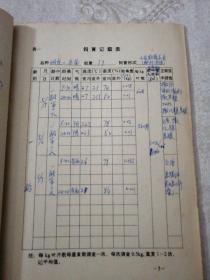 苏州大学生物技术学院   /蚕期调查记载簿/ 1997年第一学期教学实习