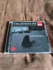 EMI 布鲁克纳-第5交响曲/切利比达克 CELIBIDACHE/ BRUCKNER  2CD UDEN首版