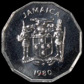 牙买加1分硬币 1980--1988年 全新UNC