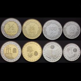 全新2014年 利比亚硬币4枚全套 精美新版套币