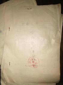 湖州医药史料，16开油印，三本不同年份合售（1979、1980、1981）：《塘甸公社合作医疗章程》