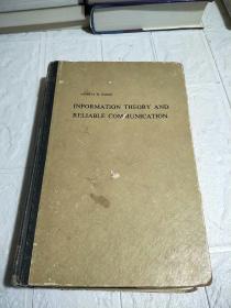 INFORMATION THEORY AND RELIABLE COMMUNICATION【信息理论及可靠通讯 英文版】精装本 大32开 详情看图 品看图