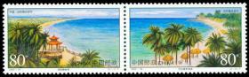 2000-18 海滨风光（中国与古巴联合发行）(T) 邮票