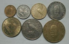 匈牙利 全套7枚硬币套币