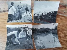 1965桐城县大塘公社老照片五种，安庆报拍摄的样片