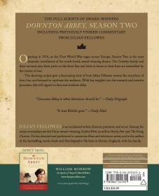 Downton Abbey Script Book Season 2，唐顿庄园第二季剧本书，英文原版