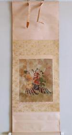 八十年代织锦画 唐人仕女四美图