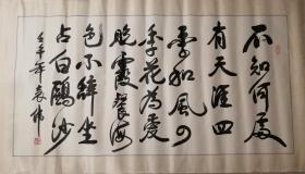 著名将军书法家袁伟少将书法一幅（保真）