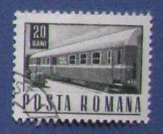 火车--罗马尼亚邮票--早期外国邮票甩卖--实拍--包真