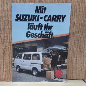 1981年 铃木 SUZUKI Carry 面包车 长安铃木 原型车汽车 样本 目录 画册 宣传册