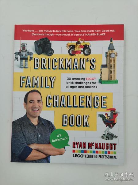 Brickman's Family Challenge Book: 30 amazing LEGO brick challenges for all ages and abilities