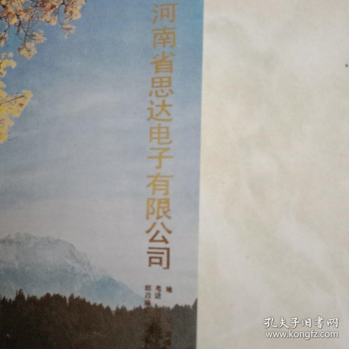 小画片——1991年《电测与仪表》杂志出刊300期河南思达电子有限公司赠画页