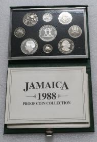 牙买加1988年 9枚 PROOF套币 含一枚大银币