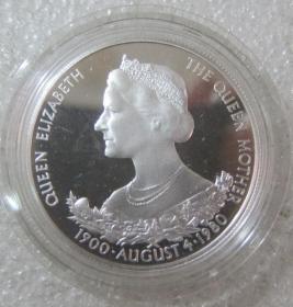 根西1980年25便士克朗纪念银币 外国钱币