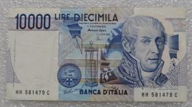 意大利10000里拉 1984年版外国钱币纸币外币