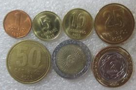 阿根廷 7枚 套币 硬币 外国钱币