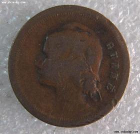 葡属几内亚1933年10分铜币