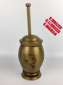 李时珍雕像铜捣药罐