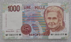 意大利1990年1000里拉纸币