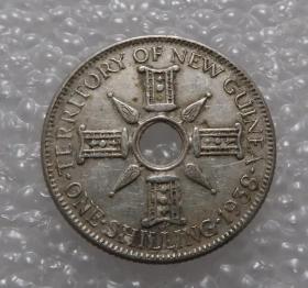 巴布亚新几内亚 1938年 1先令  银币