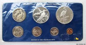 英属维尔京群岛1980年精制7枚套，含2枚大银币