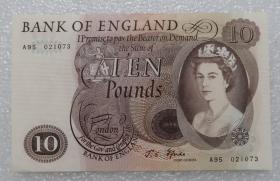 英国10英镑 1964-1975年版 外国纸币