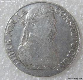 玻利维亚1830年4索尔 银币