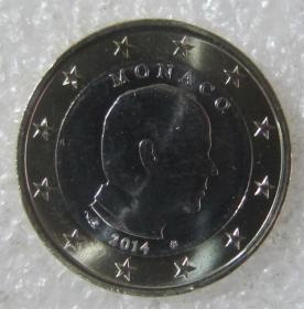 摩纳哥2014年1元双金属币