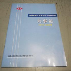 中国机械工程学会压力容器分会大事记1979-2005年