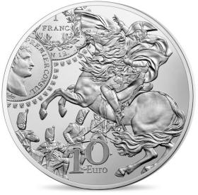 【海宁潮天期货】法国2019年货币历史系列拿破仑1法郎精制纪念银币