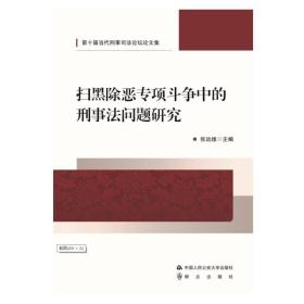 扫黑除恶专项斗争中的刑事法问题研究