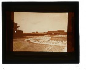 清代民国玻璃幻灯片-----民国时期北京故宫紫禁城金水桥