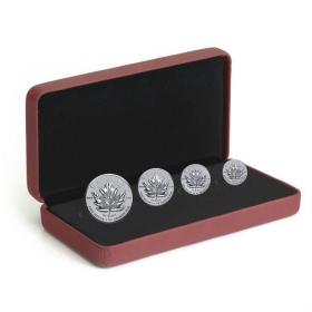 【海宁潮天期货】加拿大2017年枫叶纪念银币4枚套装