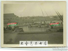民国时期1930年代天津白河水道航运老照片