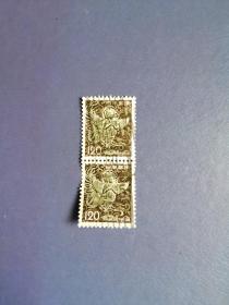 外国邮票  日本邮票 2连 （信销）