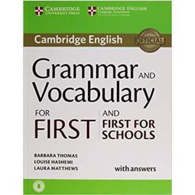 Grammar and Vocabulary for First and First for Schools Book with Answers and Audio