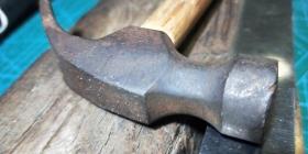 羊角锤子拔钉老木匠木工工具锤头铁锤